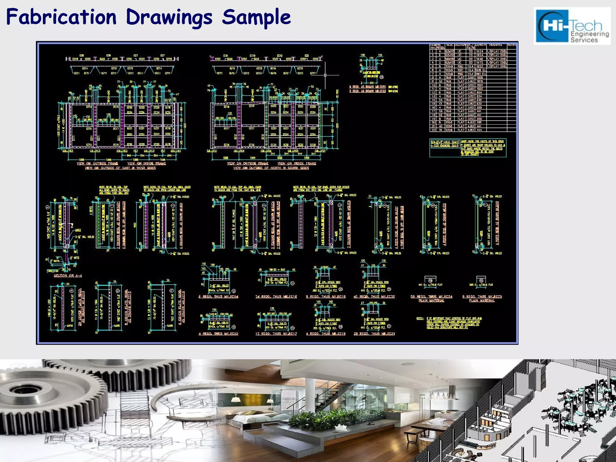 Fabrication Drawings Sample
 