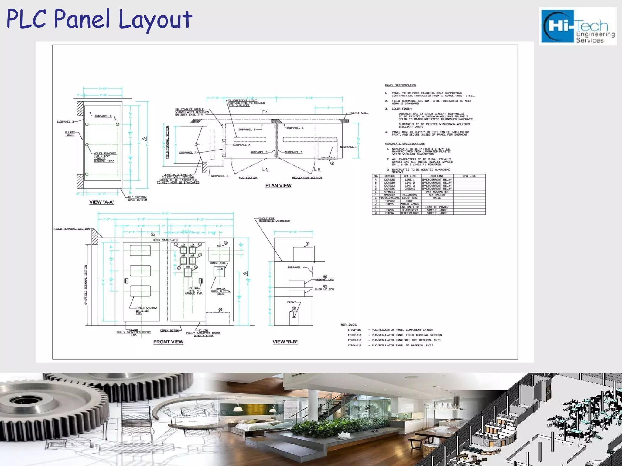 PLC Panel Layout
 