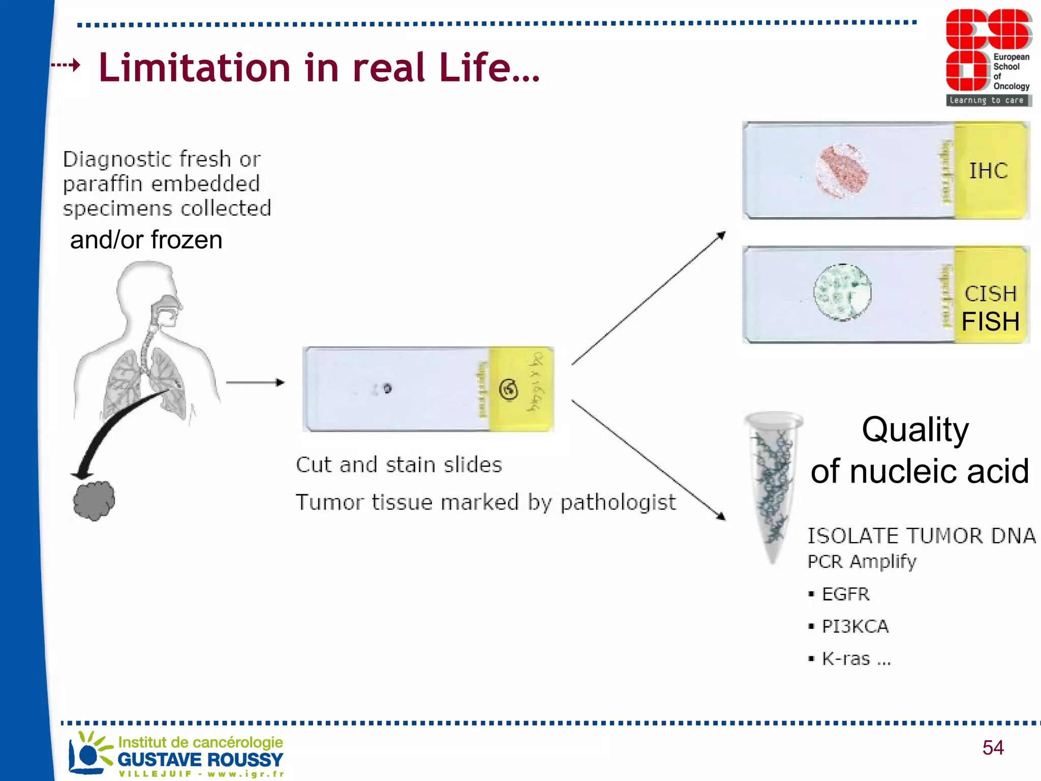Limitation in real Life… Quality  of nucleic acid FISH and/or frozen 