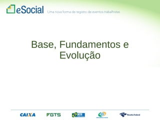 Base, Fundamentos e
Evolução
 