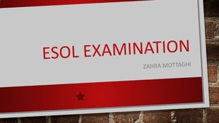 Esol Testing Esol examination | PDF