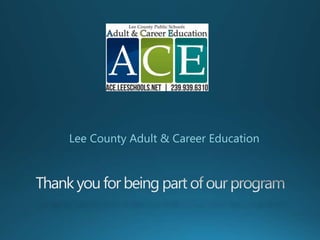 Lee County Adult & Career Education
 
