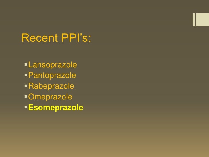 Esomeprazole Vs Omeprazole For Patients With Gerd