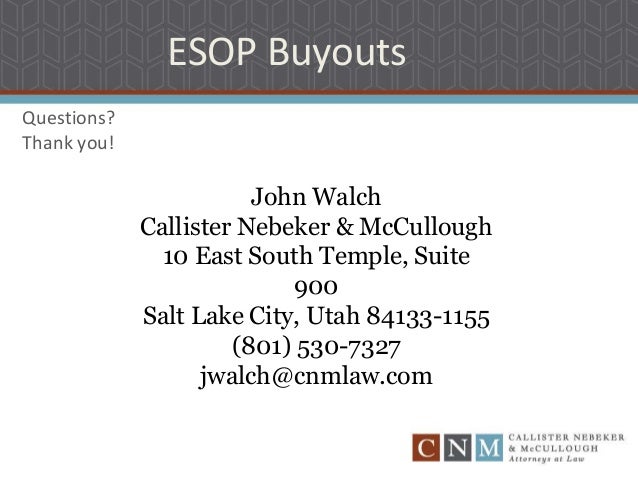Employee stock options buyout