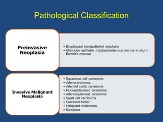 Pathological Classification
 