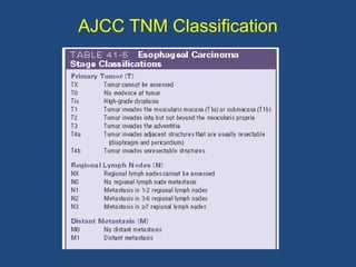 AJCC TNM Classification
 