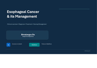 Esophageal Cancer & it's Management. pdf