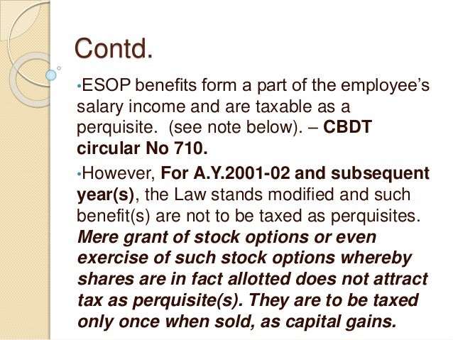 Employee stock options ppt