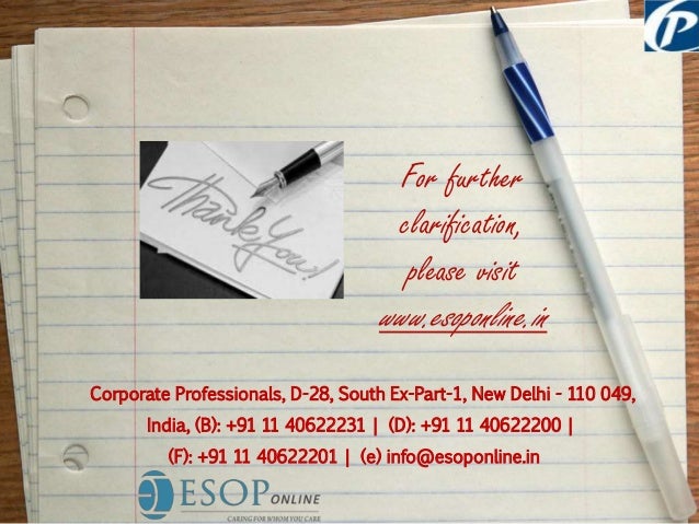 Stock options companies act 2013