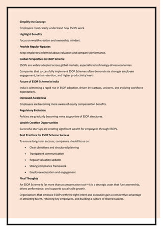 Highlight Ownership ESOP Scheme for Employee Ownership and Long-Term Business Growth ...