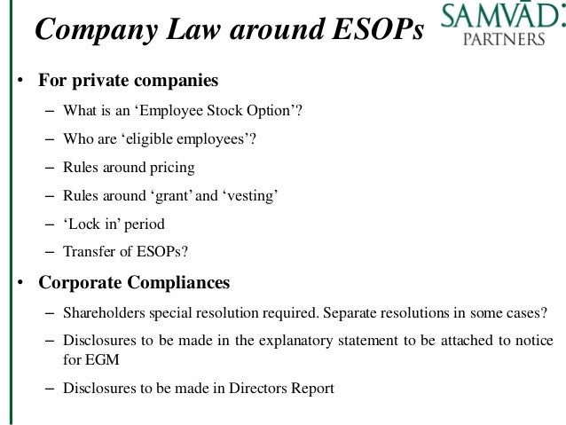 Employee stock options for small business