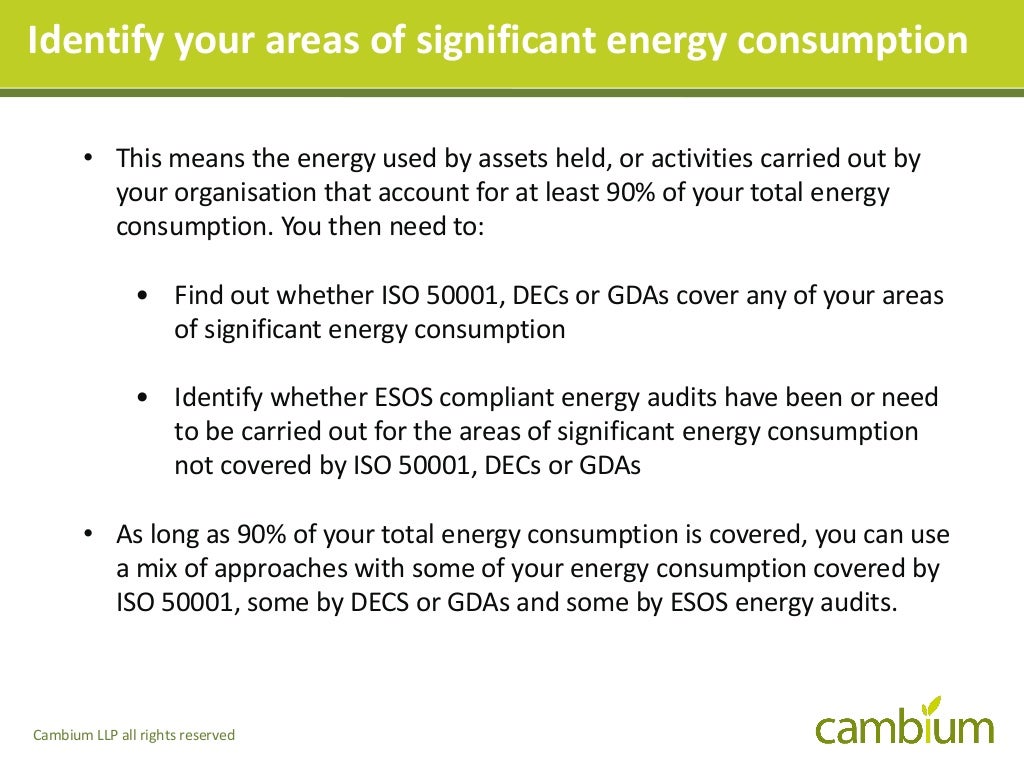 The UK Energy Savings Opportunity Scheme ESOS An Overview