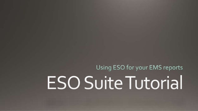 Eso Charting Software
