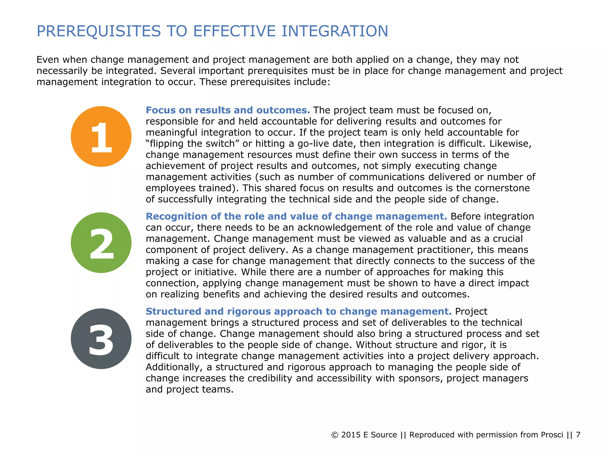 Integrating Change Management and Project Management | PDF