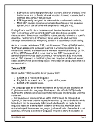 Esp Report Example Esp | DOCX