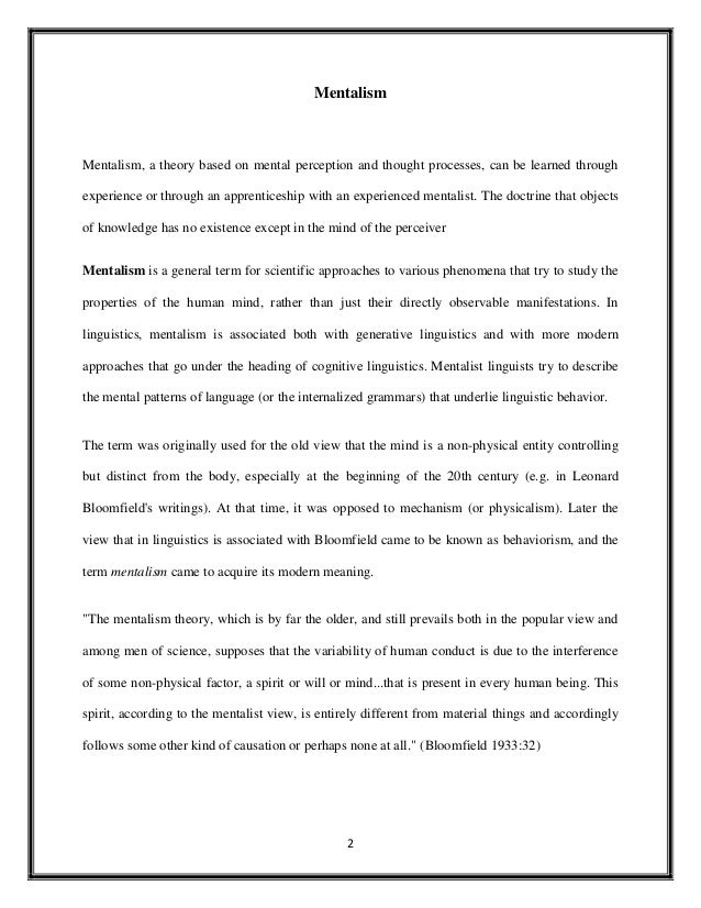 non mental causation philosophy