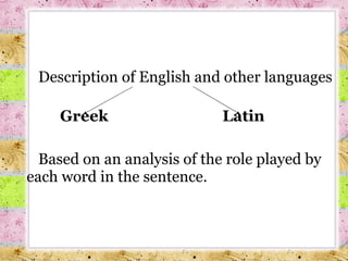 language descriptions | PPT