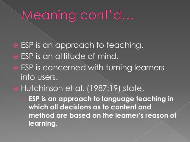 Esp english for specific phd dissertation