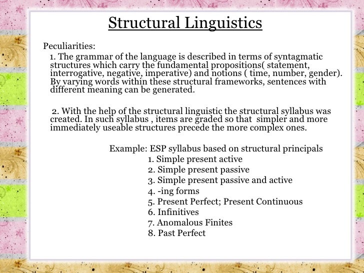 Esp.language descriptions