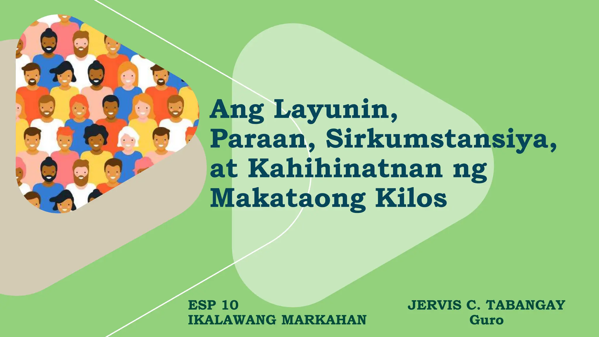 Layunin Paraan Sirkumstansya At Kahihinatnan Ng Makataong Kilos Pptx