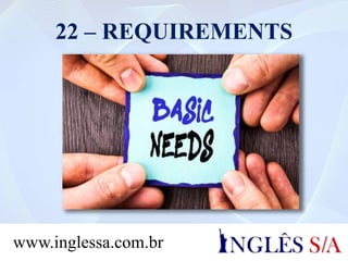 22 – REQUIREMENTS
www.inglessa.com.br
 