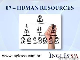 07 – HUMAN RESOURCES
www.inglessa.com.br
 