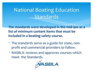 National Boating Education Standards Panel PPT National Boating Education Standards Panel PPT