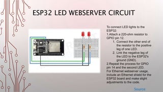 Step-by-Step Guide to Creating an ESP32 LED Web Server | PPTX