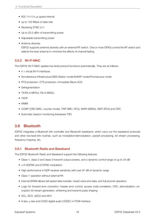 Esp32 datasheet | PDF