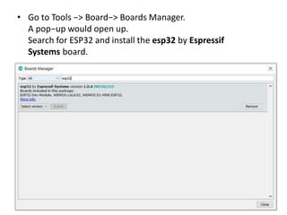 Introduction to ESP32 board and its applications | PDF