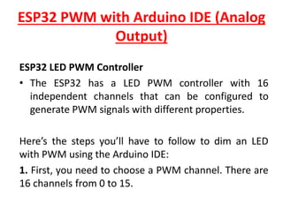 Introduction to ESP32 board and its applications | PDF