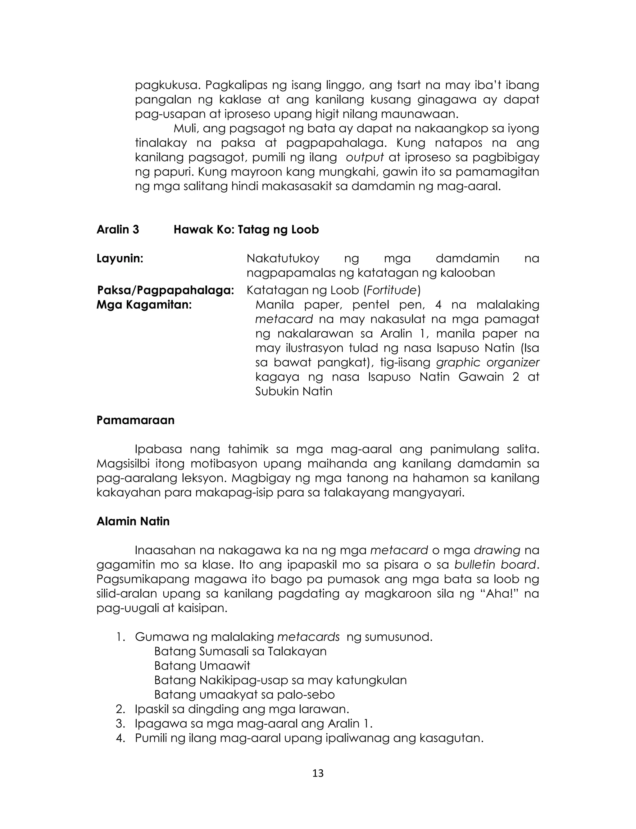 Grade 3 EsP Teachers Guide | PDF