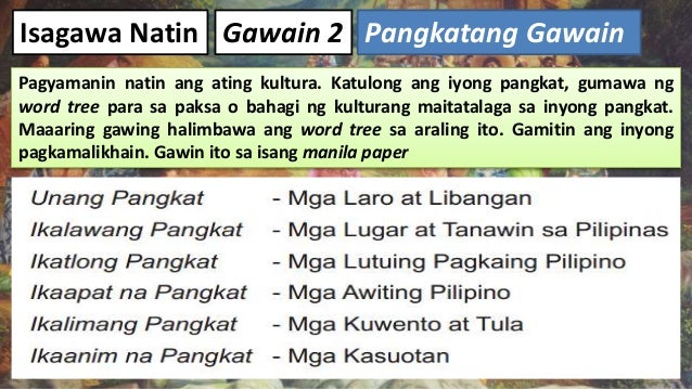 Magbigay Ng Isang Tula Na Nagpapakita Ng Pagmamalaki Sa Ating Kultura