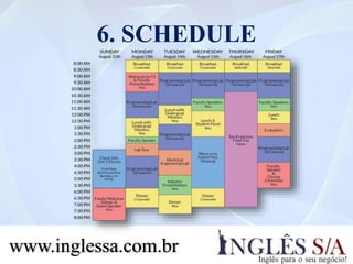6. SCHEDULE
www.inglessa.com.br
 