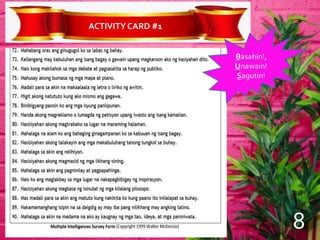 ACTIVITYCARD #1
8
 