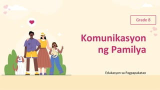 Komunikasyon
ng Pamilya
Edukasyon sa Pagpapakatao
Grade 8
 