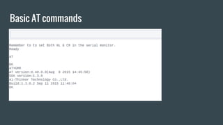 Basic AT commands
 