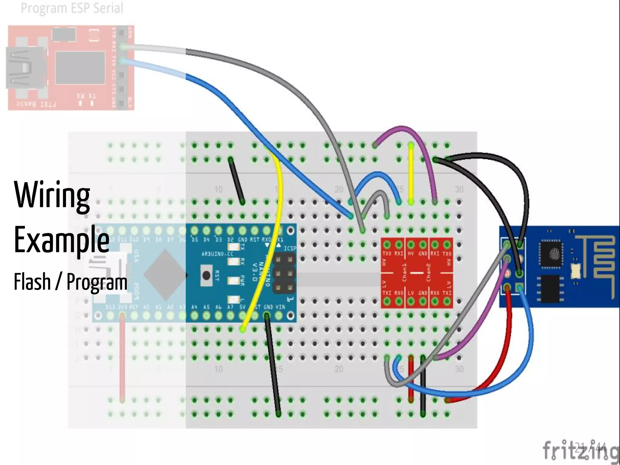 21 / 44
Wiring
Example
Flash / Program
 