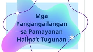 ESP 8 Q2 Modyul 20 Mga Pangangailangan sa Pamayanan Halinat Tugunan.pptx