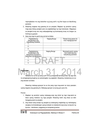   Esp 9 learning module