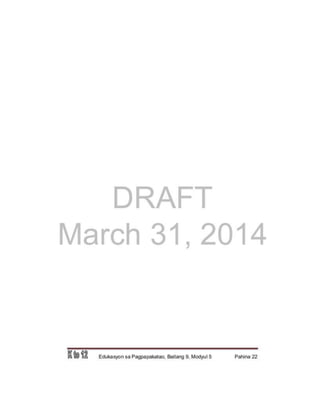   Esp 9 learning module