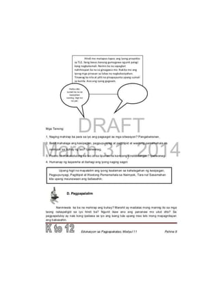   Esp 9 learning module