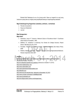   Esp 9 learning module