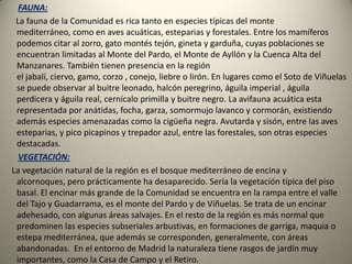 Encina                                                                                  Alcornoque                                                                                        Garduña                                                  Gineta            Zorro                                                       Tejón