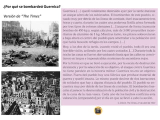 ¿Por qué se bombardeó Guernica?
Versión de “The Times”
 