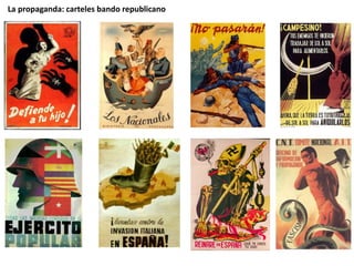 La propaganda: carteles bando republicano
 