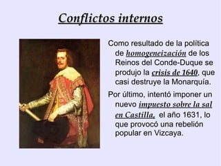 La reina tiene dos validos:  Everardo Nithard ,  que reconoció la independencia de Portugal en 1668. 