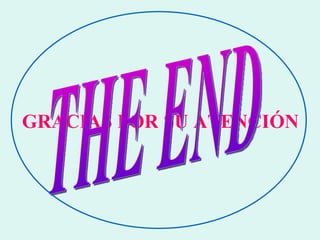 GRACIAS POR SU ATENCIÓN THE END 