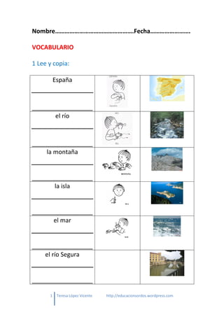 España fisica 2 vocabulario
