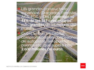 Las grandes constructoras
                  españolas (Dragados, Ferrovial,
                  ACS, FCC y OHL) controlan el...